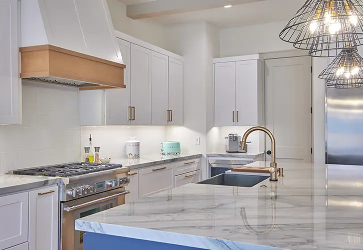 Kitchen cabinet and counter lighting installation